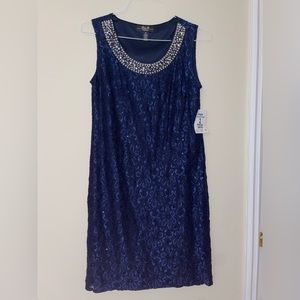 Navy blue 2 piece formal dress, new with tags